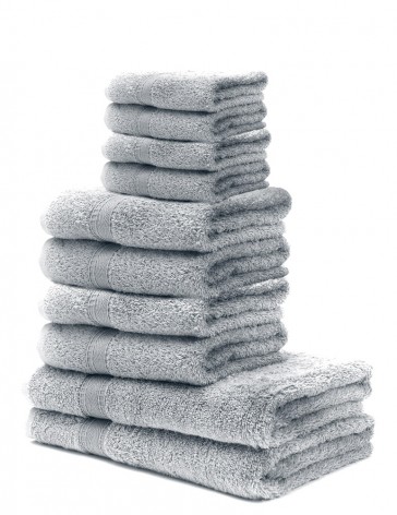 Elegance 10-Piece Bath Towels Set (4 Face, 4 Hand, 2 Bath)