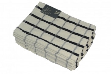 Large Check Tea Towel x12