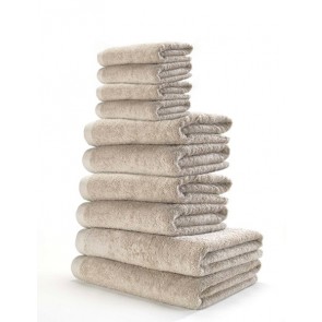 Boutique 10-Piece Bath Towels Set (4 Face, 4 Hand, 2 Bath)