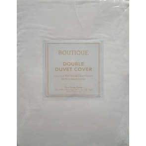 Hotel Accents Cotton Quilt Cover TC-400 White